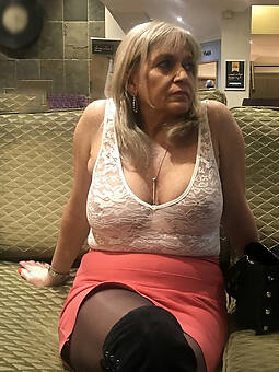 pretty sexy granny in dress