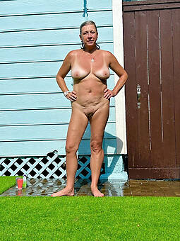 sexy grannies outdoors stripping