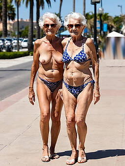 Australian granny in a bikini