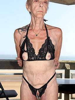 nude grandmother with small tits stripping