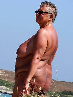 naked grandma on beach stripping